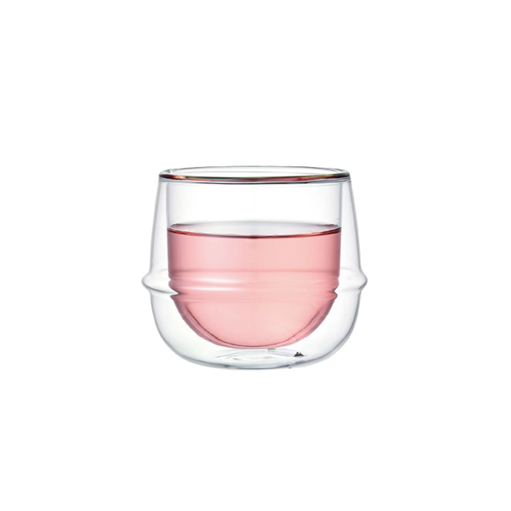 Kinto KRONOS Double Wall Wine Glass, 250ml