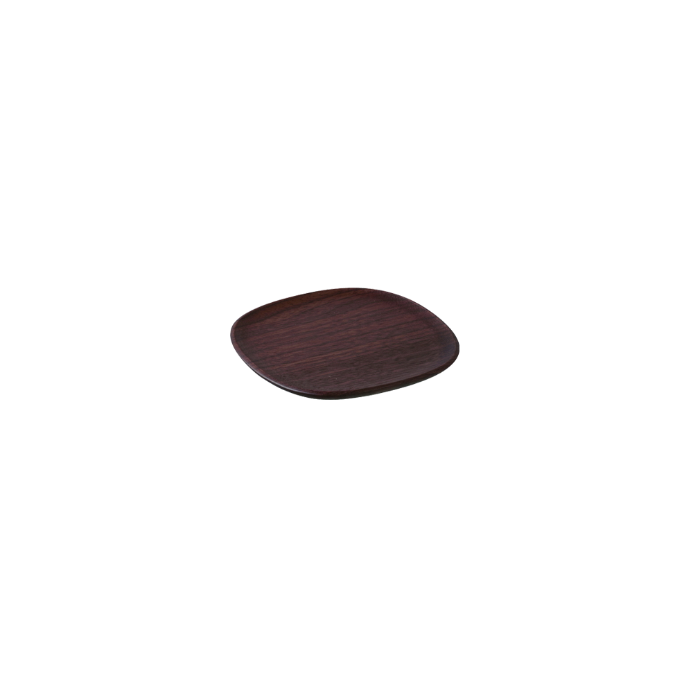 Kinto UNITEA coaster 100x100mm walnut - Harney & Sons Teas, European Distribution Center